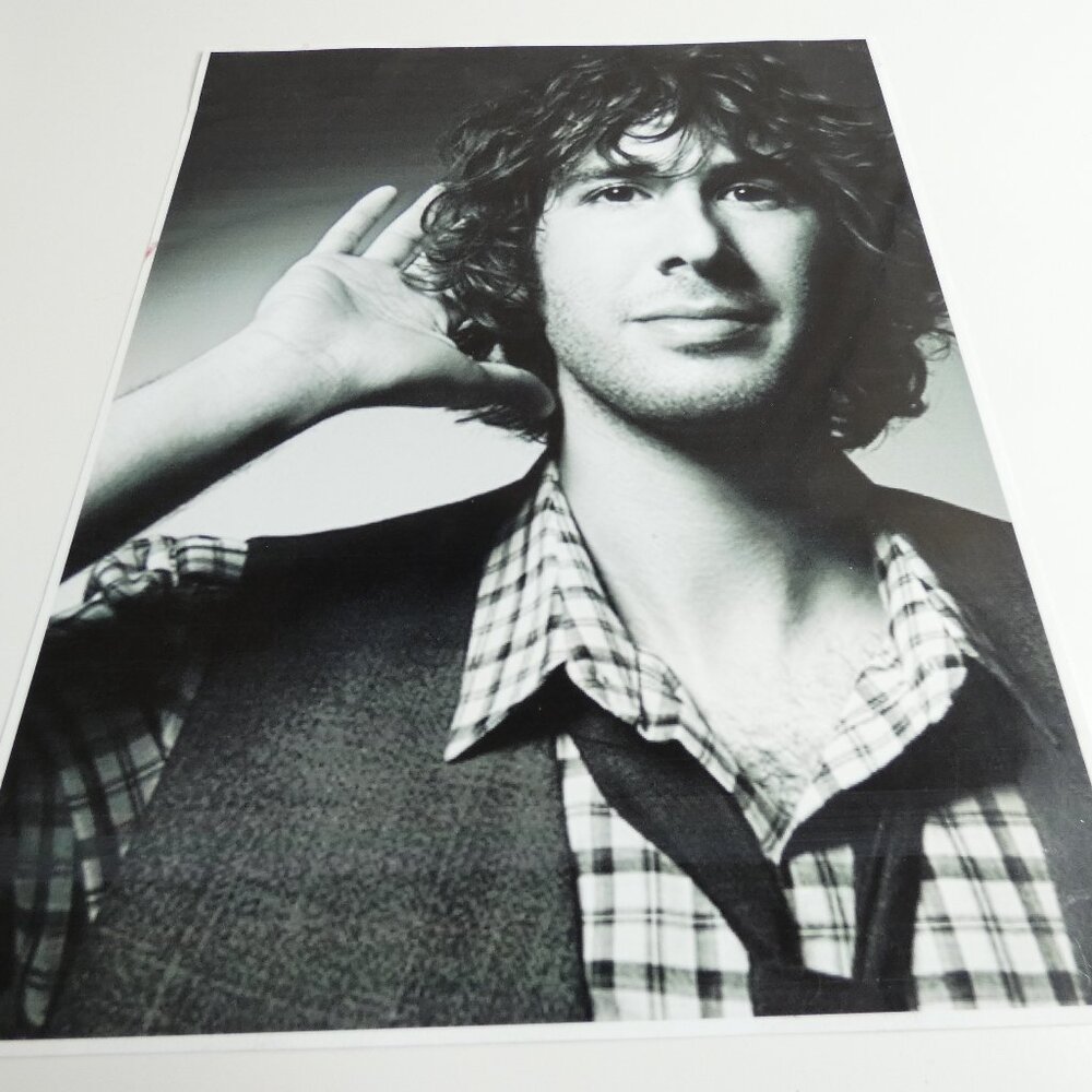 B&W Photo Josh Groban 8x11 Singer Face For a Fan Christmas Gift